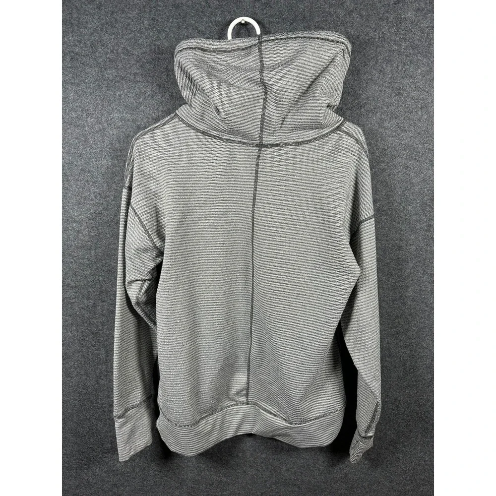 Womens Striped Cowl Neck Hoodie Medium Pullover‎ Top NO BRAND OR SIZE